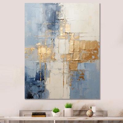 Art mural sur toile scandinave minimaliste beige et doré II