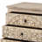3-drawer Wood Mandala Cabinet Distressed White