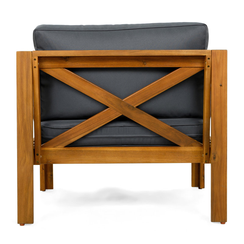 Mobilier de patio 2 pièces (gris foncé), Gris foncé