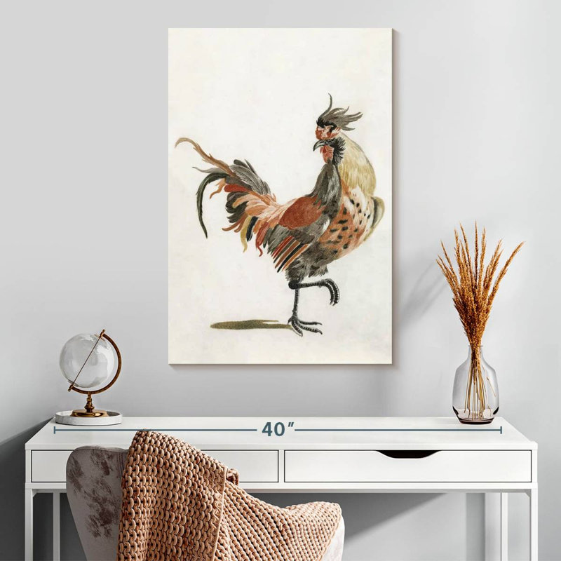 A Cock, 30" H x 20" W