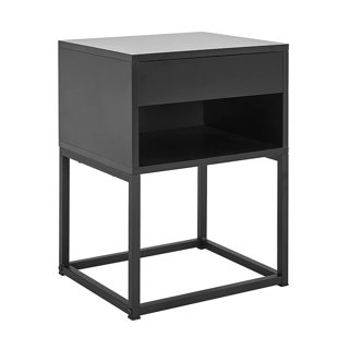 13.8'' W Metal Nightstand