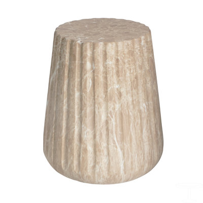 Outdoor Cleme Carved Side Table