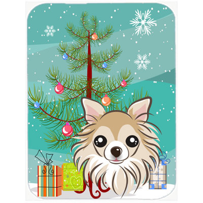 Caroline's Treasures Under the Christmas Tree and Chihuahua Glass Cutting Board