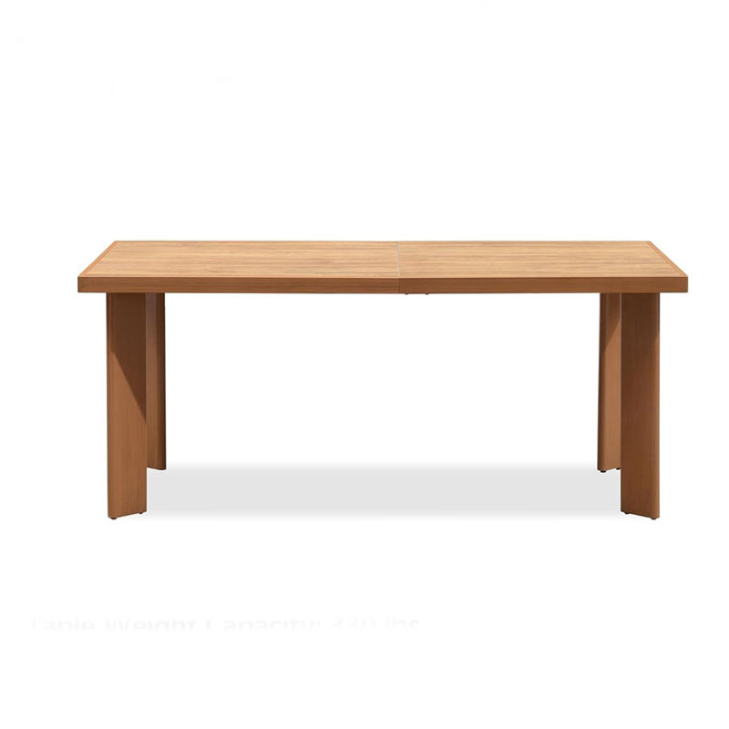 Aluminum Dining Table, 29.92" H x 70.87" W x 34.25" D