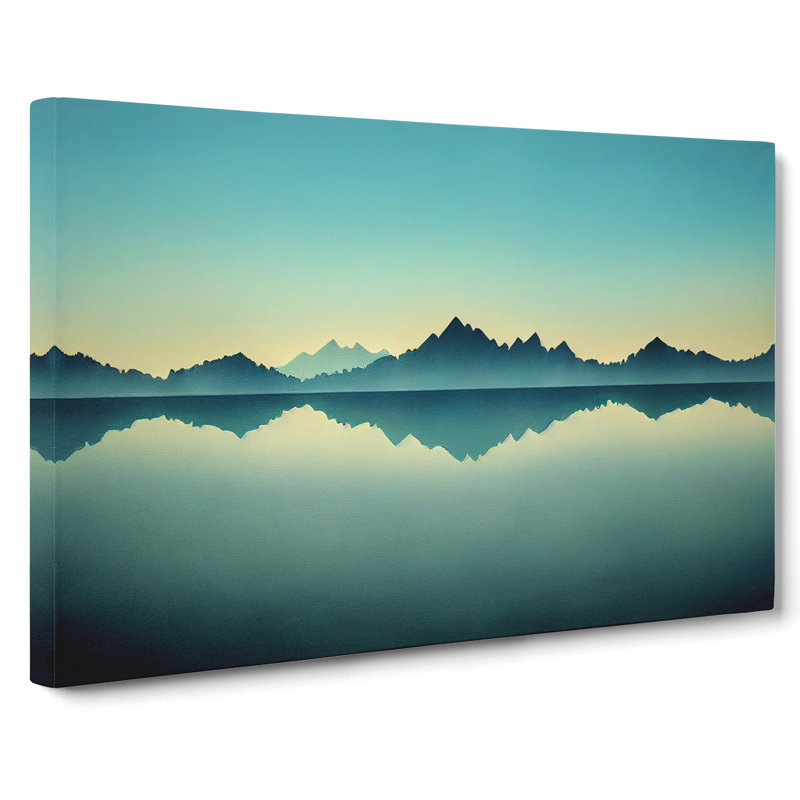 Mountain Lake Reflection Vol.2 - Wrapped Canvas, 40cm H x 60cm W x 3cm D