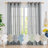 Farmhouse Boho Faux Linen Semi Sheer Textured Curtains (Set of 2)-1219268618-1219268608