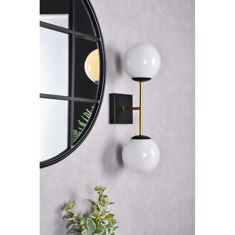 Antonia Dimmable Wallchiere, White, Gold, 2 Lights