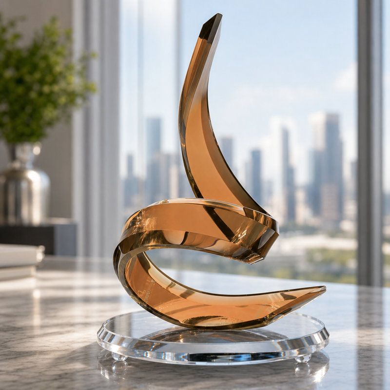 Zameir Abstract Figurines & Sculptures, Copper