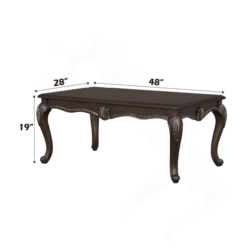 Table basse, finition cerise