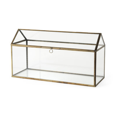 Terrarium en verre / métal