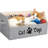 2X Thicker Large Cat Toy Bin Collapsible Cat Toy Box Sturdy Cat Toy Basket Kitten Toy Storage Bed For Organizing Cat Toys Treats Clothes And Accessories-1716083551