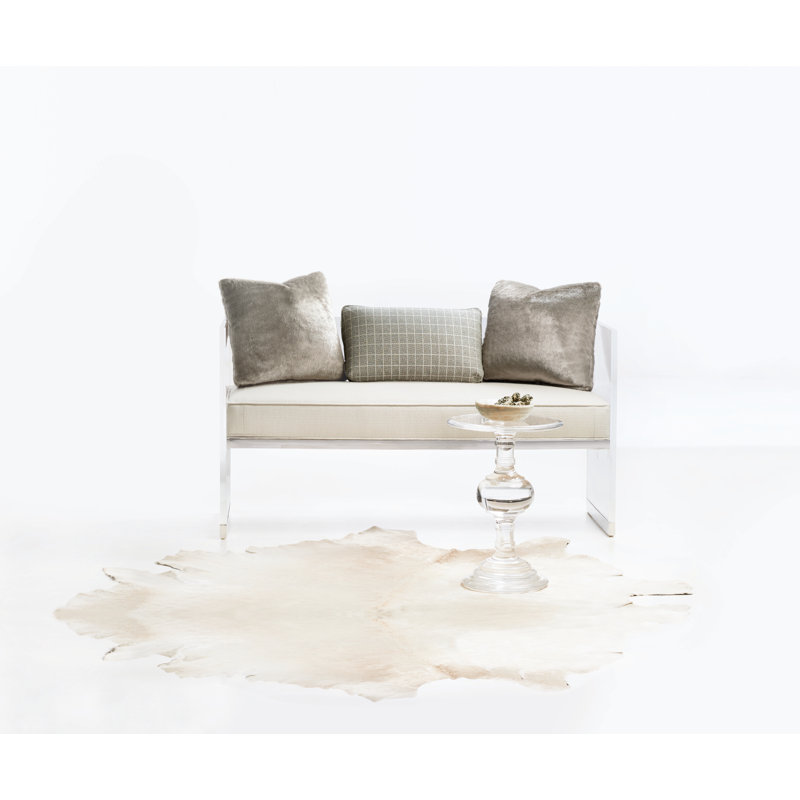 Transitional Aubrey 15.75'' Round Transparent Acrylic End Table