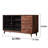 Solid Wood Simple Black Walnut Practical Locker 62.99'' Solid Wood Sideboard