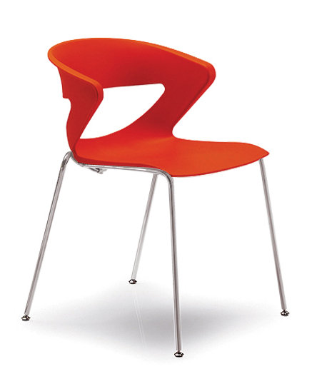 Chaise d'invité Kreature, Orange
