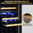 14.96 Inch 30 Bottle Dual Zone Wine Refrigerator Mini Wine Cooler Built-in and Freestanding with Built-In Light and 2 Type Handle Classic Series-120190449-120190450