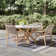 Fleur 4 - Person Wood Patio Dining Set with Round Table