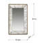 Miroir argenté 24 po x 15 po avec motifs floraux, plateau de présentation en miroir pour miroir décoratif mural, décoration intérieure-998017694