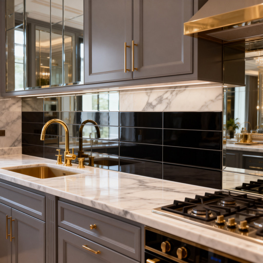 Black Diamond 3 in. x 12 in. Glossy Glass Straight Edge Peel & Stick Subway Decorative Kitchen & Bathroom Wall Tile Abolos