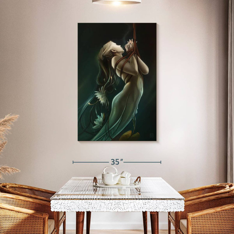 Kelan The Catch Mermaid, 48" H x 32" W
