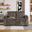 Canapé-lit escamotable avec matelas simple et espace de rangement pour accoudoirs-1636206951