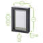 Nicola Spring - 5" x 7" White 3D Box Photo Frames - 4" x 6" Mount-90548136
