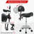 Saddle Stool with Back Support, Rolling Stools with Foot Rest, Ergonomic Adjustable Stool with Wheels, Backrest Adjustable Height & Angle for Salon Spa Tattoo Massage Office Swivel Stool Chair