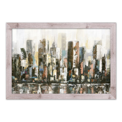 Paysage urbain réfléchissant - Peinture