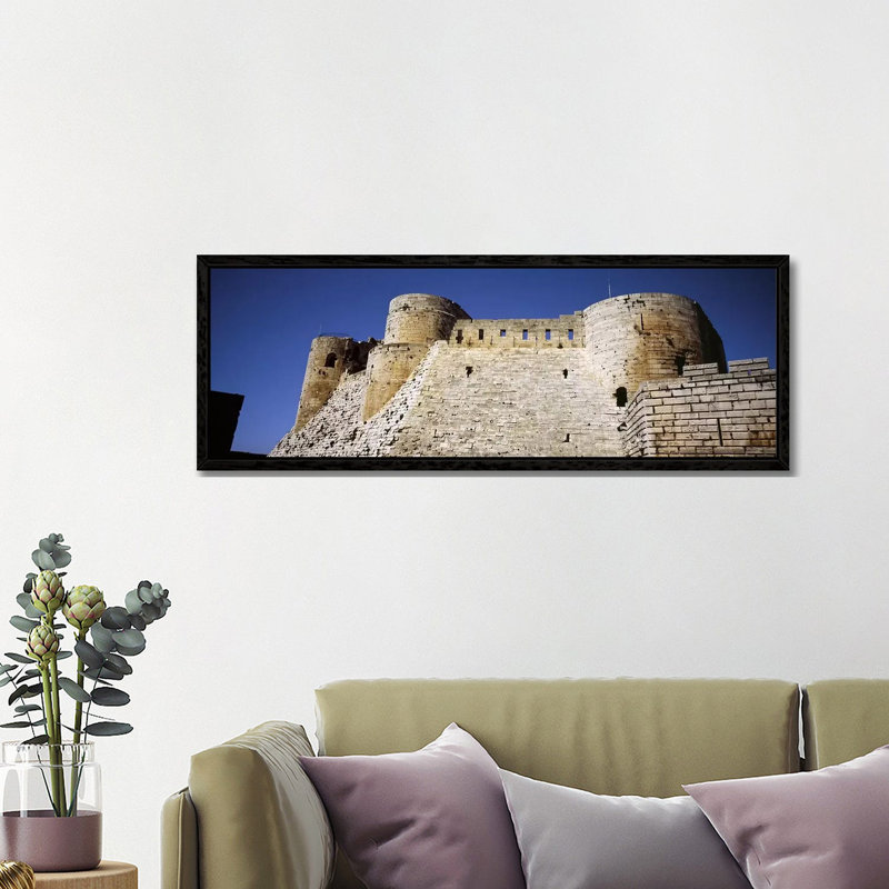 Low Angle View Of A Castle, Crac Des Chevaliers Fortress, Crac Des Chevaliers, Syria by Panoramic Images - Panoramic Gallery-Wrapped Canvas Giclée on Canvas