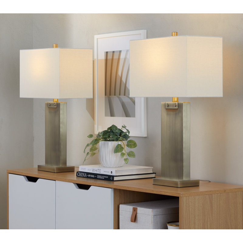Cardentey 26" Metal Table Lamp - Set of 2