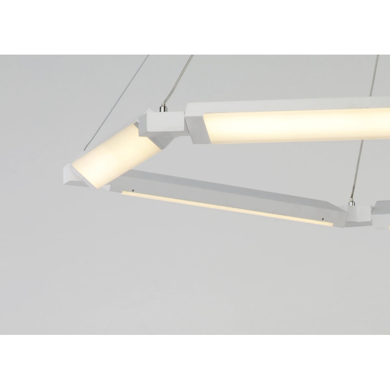 Lustre géométrique à DEL unique à 6 lumières Burwell
