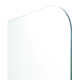 Solaris 34 in. x 58.25 in. Frameless Clear Fixed Radius Single Fixed Bath Panel