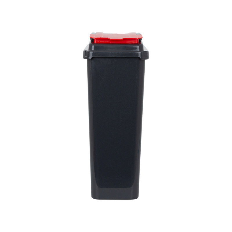 Wham Recycle It Slimline Bins, Red/Blue/Green Lids, 25 Liters