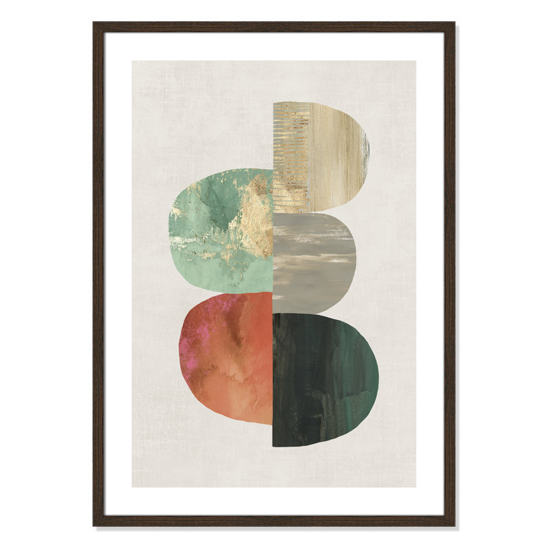 Westcreek Evolving Energy I - reproduction d'art, Papier dans un cadre photo, H 35,5 po x l 25,5 po, Walnut Wood