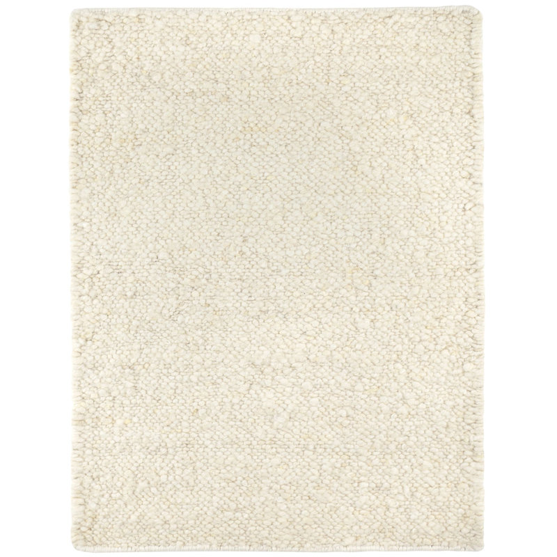 Holmstead Ivory Handwoven Wool Rug, Rectangle 8'6" x 11'6"