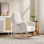 Chaise berçante avec pieds en bois massif, chaise berçante Modern-1932854747