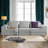 Boneless 108'' Modular Sectional Sofa, 3-Seater Convertible Sofa Bed with Corduroy Fabric & Memory Foam-289604112