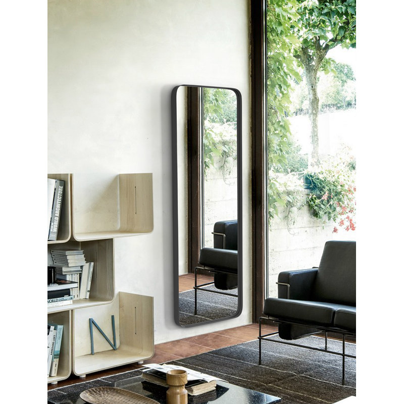 Miroir de salle de bain Duesbury, Noir, 65 po x 22 po