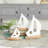 Phil 3-Piece Wood Sailboat Sculpture Set-2000595136