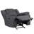 Hynes Chenille Glider Recliner, Dark Gray-210187327