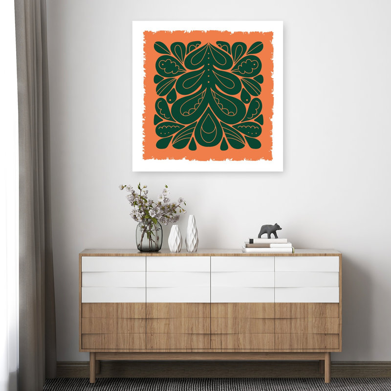 Impression d'art mural Nordic Folk Tree, 36" H x 36" W