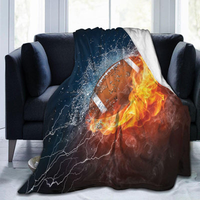 Jeté Basketball Football Baseball Rugby - Drap de flanelle