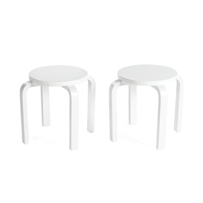 Ensemble de 2 chaises nordiques - blanc