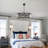 Graceyn 24" Crystal Chandelier 6 - Light Dimmable with Hanging Chain