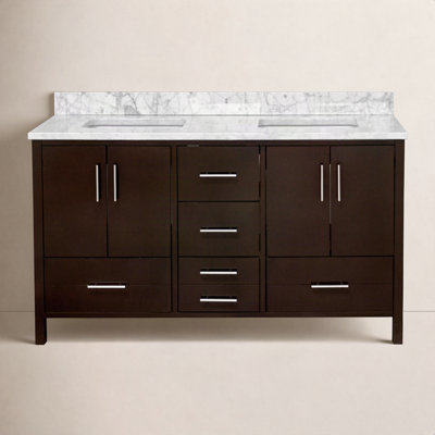 Ensemble de meuble-lavabo double 60 po Kiara