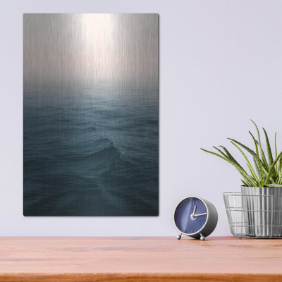 Luxe Metal Art 'Ocean 5' by Ian Winstanley Metal Wall Art