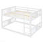 Lit double superposé double avec échelle, espace maximisé et fabrication en bois de pin massif pour plus de sécurité et de durabilité-1893400584
