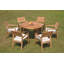 Vellore Outdoor - Piece Teak Dining Set-1869082319-1810847243