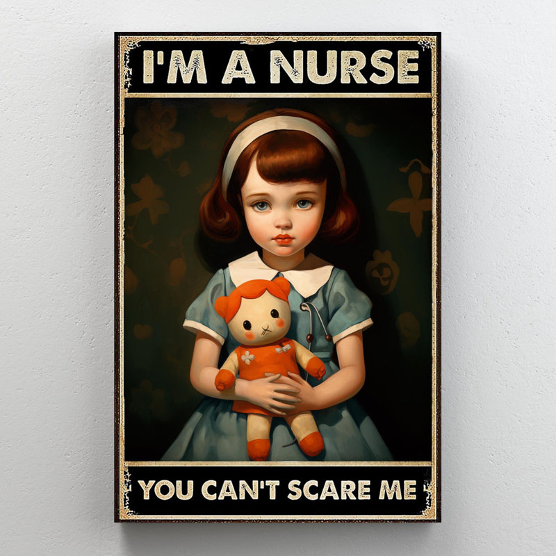 Jamorie Child Im A Nurse sur impression sur toile, H 20 po x l 16 po x P 1,25 po