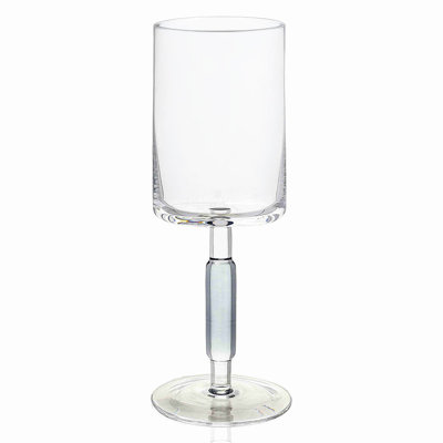 Colored Stem Wine Glasses 6pk - Clear & Smoke