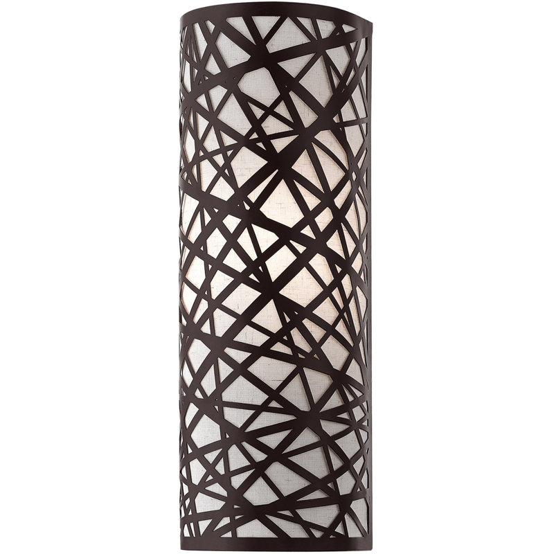 Steel Flush Mounted Sconce, Bronze